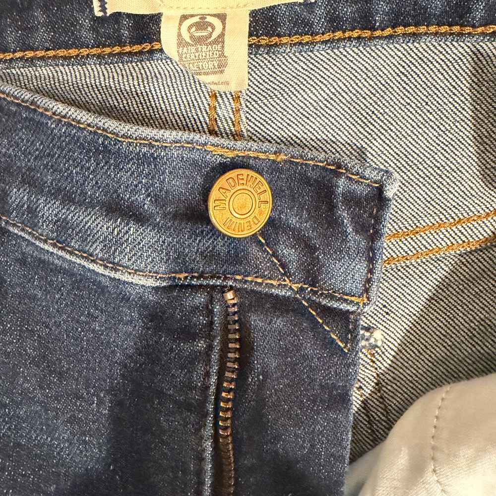 Madewell Mid Rise Perfect Vintage Jeans 26 Dark Indigo Magic Pockets - Picture 5 of 8